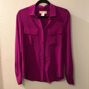 Joe fresh silk blouse